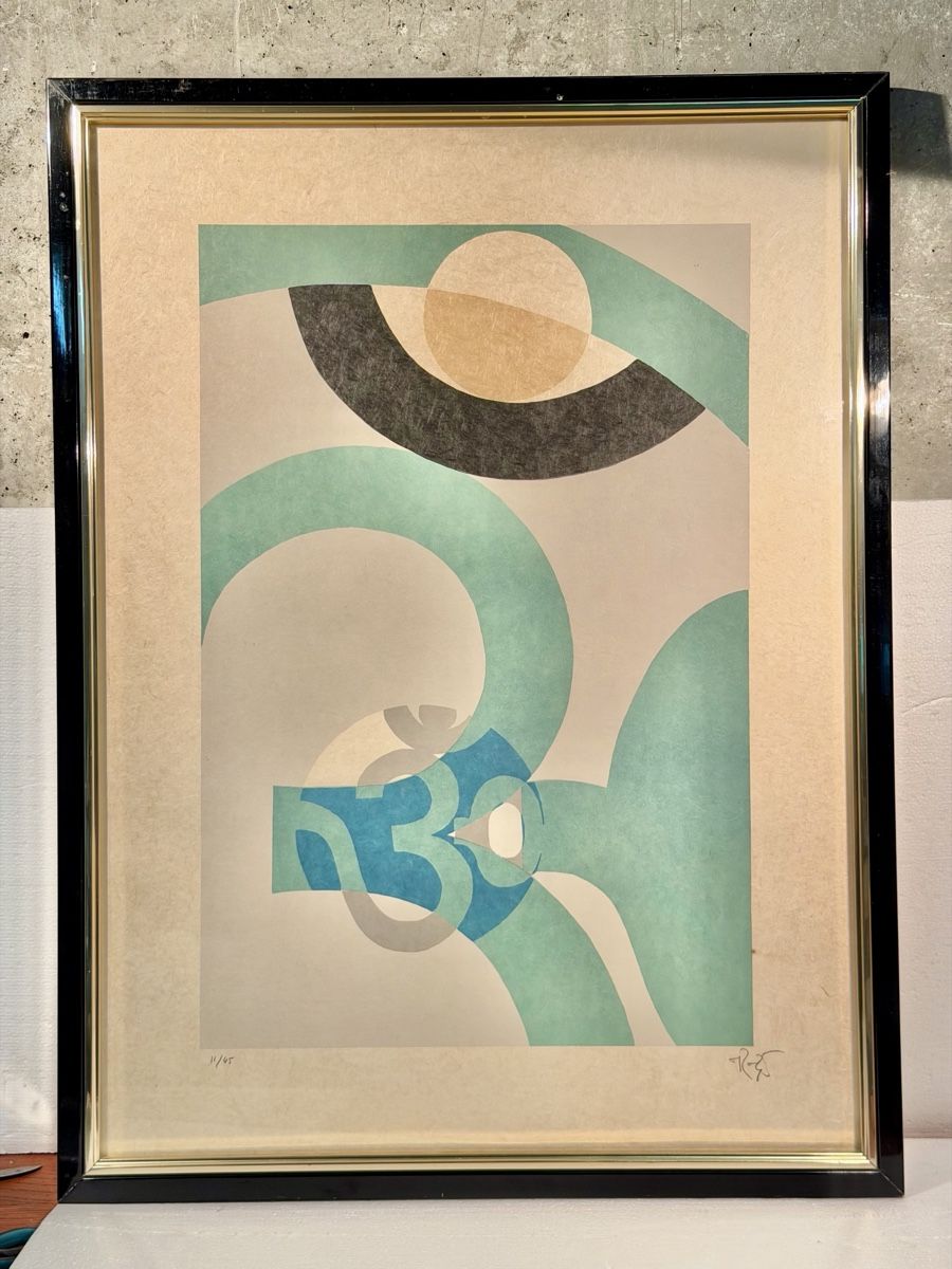 Gemälde: Framed Abstract Art Print Signed 11/45 – Gebraucht aus Lausanne von vas_cdb2
