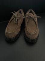 ZARA – derbies/moc-toe en suède marron (45)