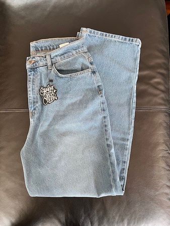 Baggy Denim Blue Bleached 32/32 Inch - Straight Outta Cotton