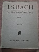 Klaviernoten - J.S. Bach. Das wohltemperierte Klavier. Teil1