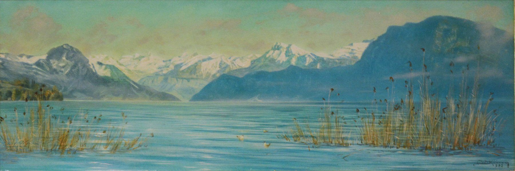 Dipinti: Ölgemälde Vierwaldstättersee - Walter Küng 1972 – Usato da Luzern venduto da -gwunderchischtli- 1