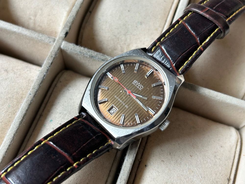 Montre Homme Suisse Cliper – Mouvement Automatique, Vintage – Occasion, Fonctionne – Style Rétro
