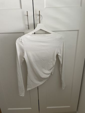 Weisses Stradivarius Langarmshirt, Grösse XS, Neu!