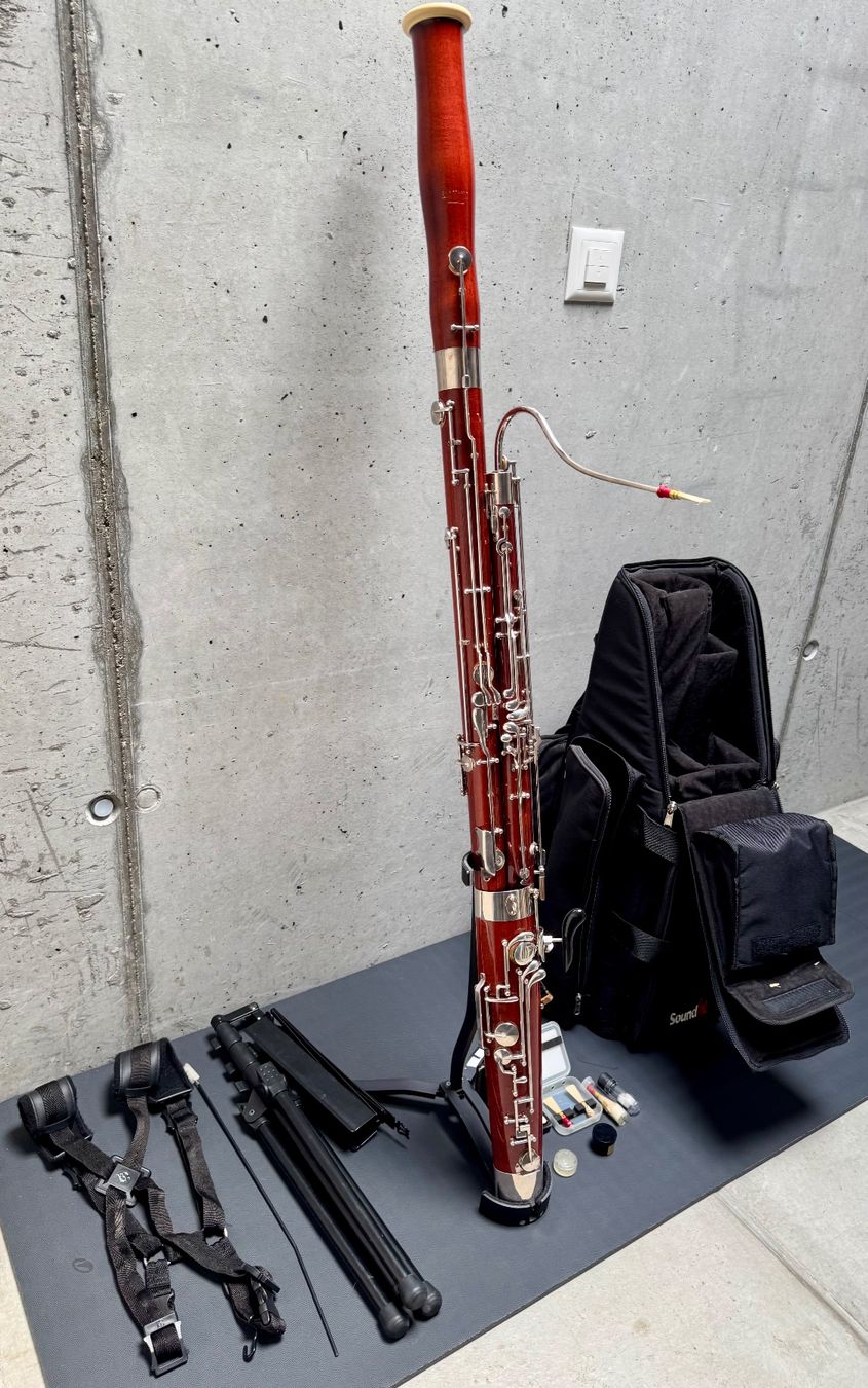 Musikinstrumente: Basson/Fagott Moosmann 100 et accessoires – Gebraucht aus Büren an der Aare von andpoi 1