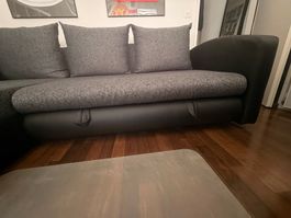 Graues Ecksofa mit Ausziehfunktion 🛋️
