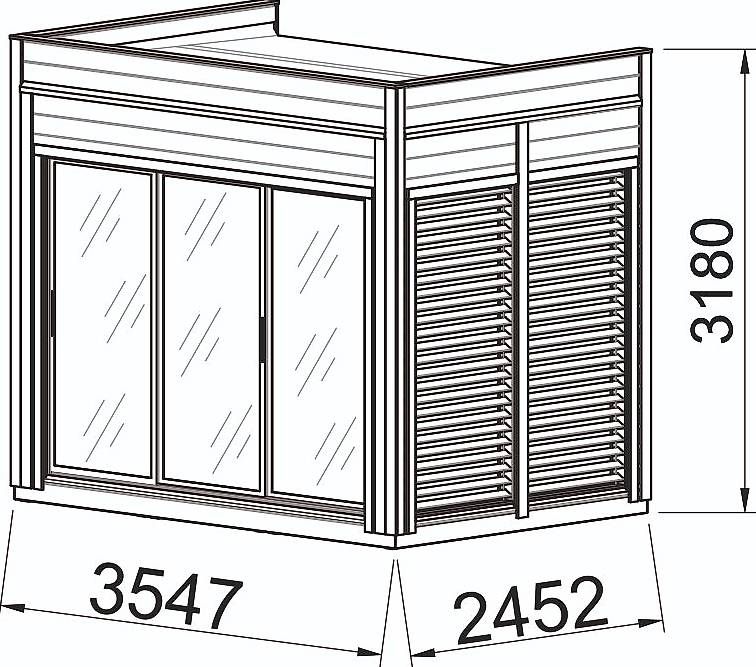 Casette da giardino & serre: Modulhaus 2 x 3 Meter / WPMH23 – Usato da St. Gallen venduto da Spa_at_Home911 5
