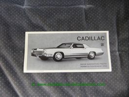 Cadillac Modellprogramm 1968 Prospekt deutsch/franz. GM-Biel