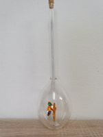 Glasflasche mit Vogel - Specht - Papagei - Deko Flasche