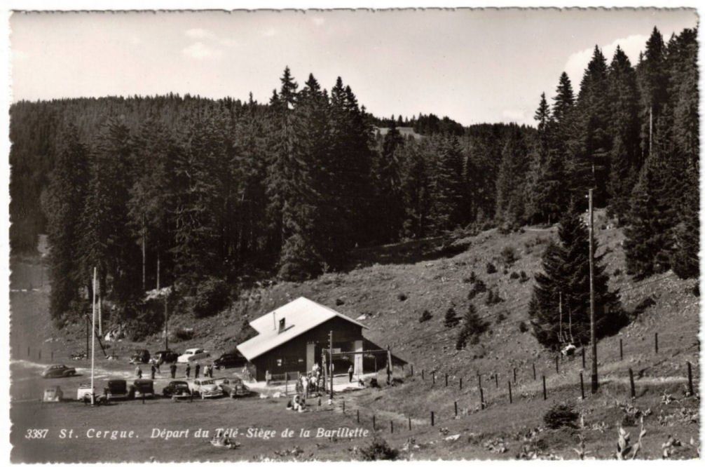Ansichtskarten: St. Cergue - Télèsiège / Sessellift Barillette – Gebraucht aus Binningen von Mountainrider