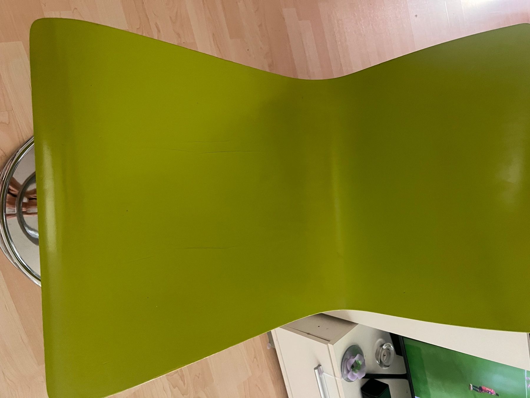 Sgabelli: 3x Barhocker grün mit Metallfuss – Usato da Zürich venduto da locita01 4