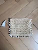 Flechtbeutel beige klein