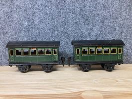 2er Set Märklin Spur 0 Personenwagen 17190 2./3. Klasse