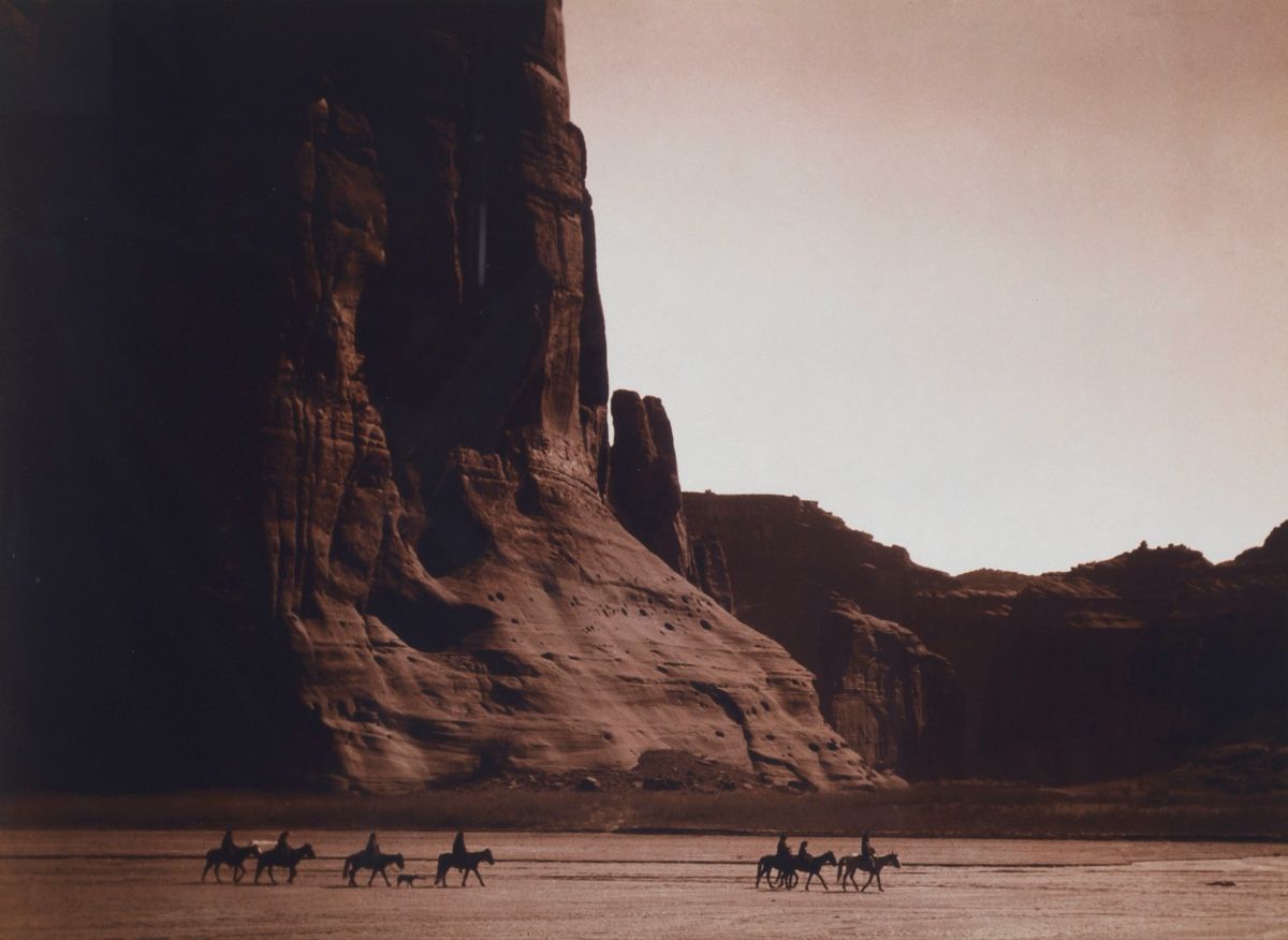 Dipinti: Foto con scena western con cavalieri 45x60 cm – Usato da Genève venduto da Atelier.Curio 1