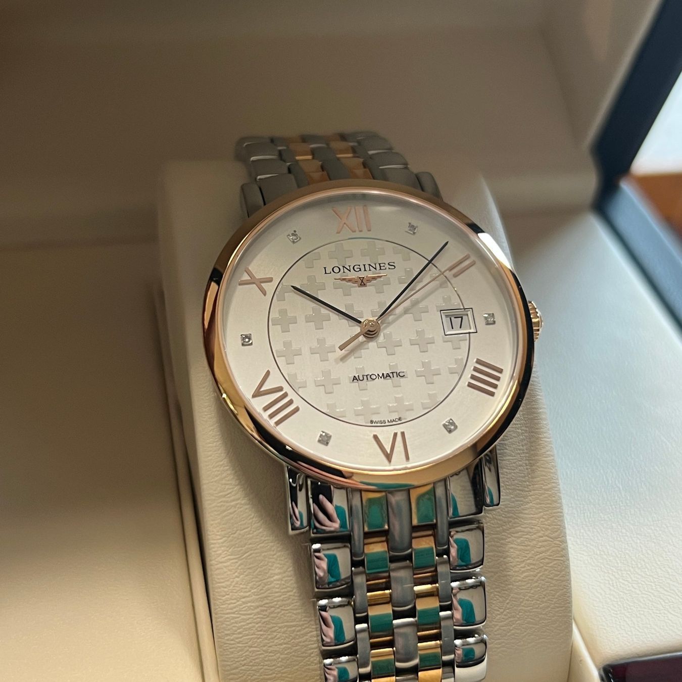 Longines Orologi: Longines Elegant Automatic Full Set L4.810.5.97.7 – Usato da Carouge GE venduto da Watchaser 1