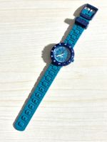 Flik Flak Kinderuhr blau türkis gebrauchter Zustand