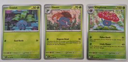 Carte Pokémon Oddish, Gloom & Vileplume - Phantasmal Flames