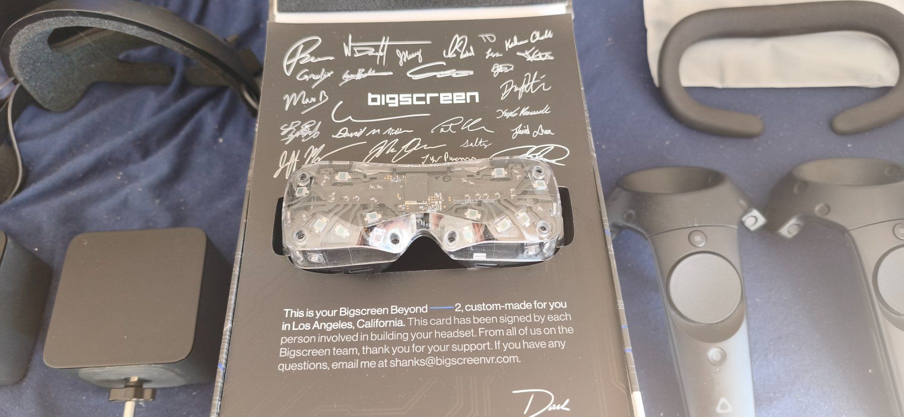 VR Brille: Bigscreen Beyond 2e Eyetracking mit Audio Strap und Basest. – Gebraucht aus Ittigen von andruuid 1