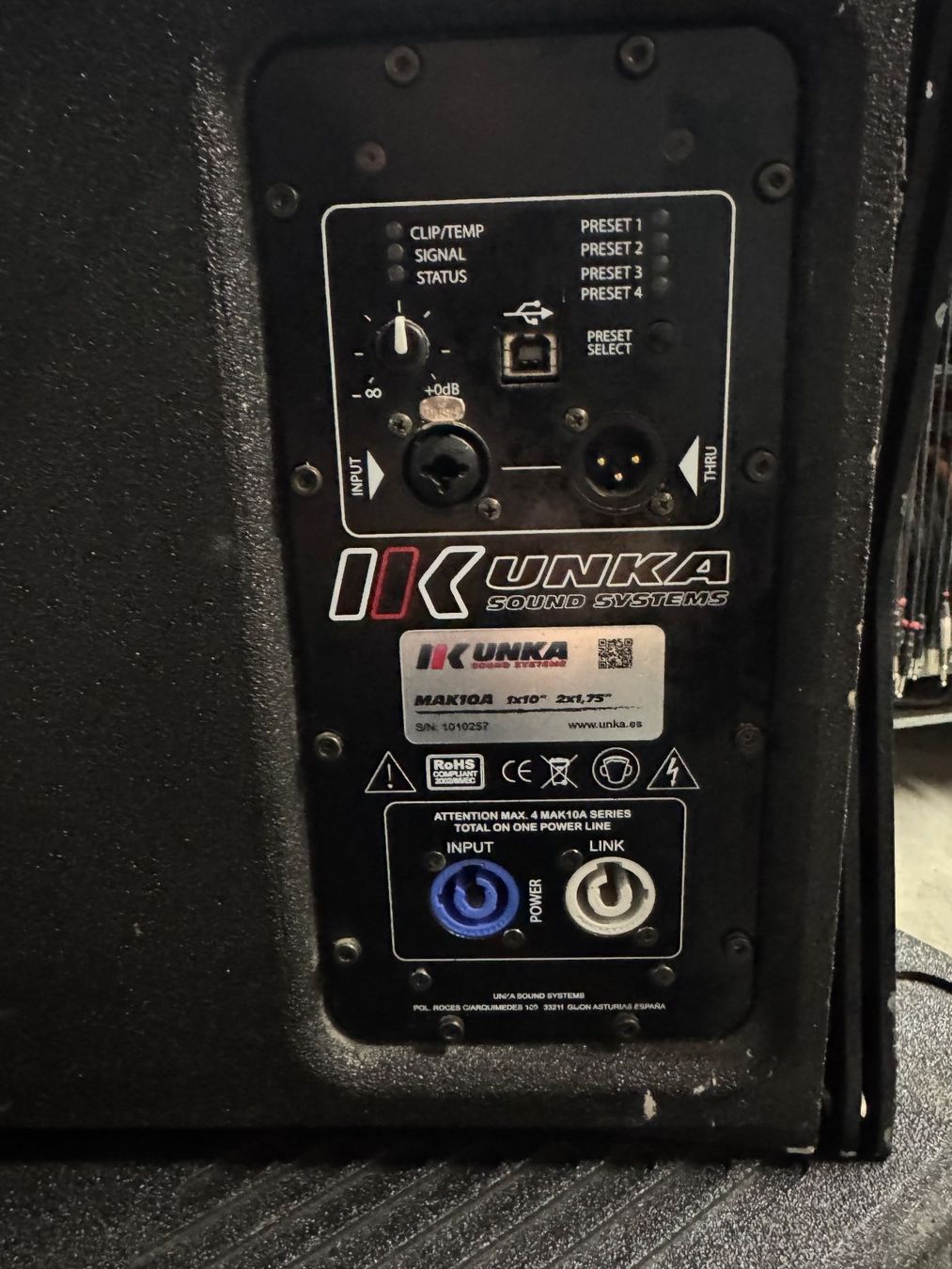Casse acustiche: Lautsprecher Aktiv 10' Unka Soundsystem MAK10A – Usato da Oberdorf NW venduto da AndotechnicsGmbH 2