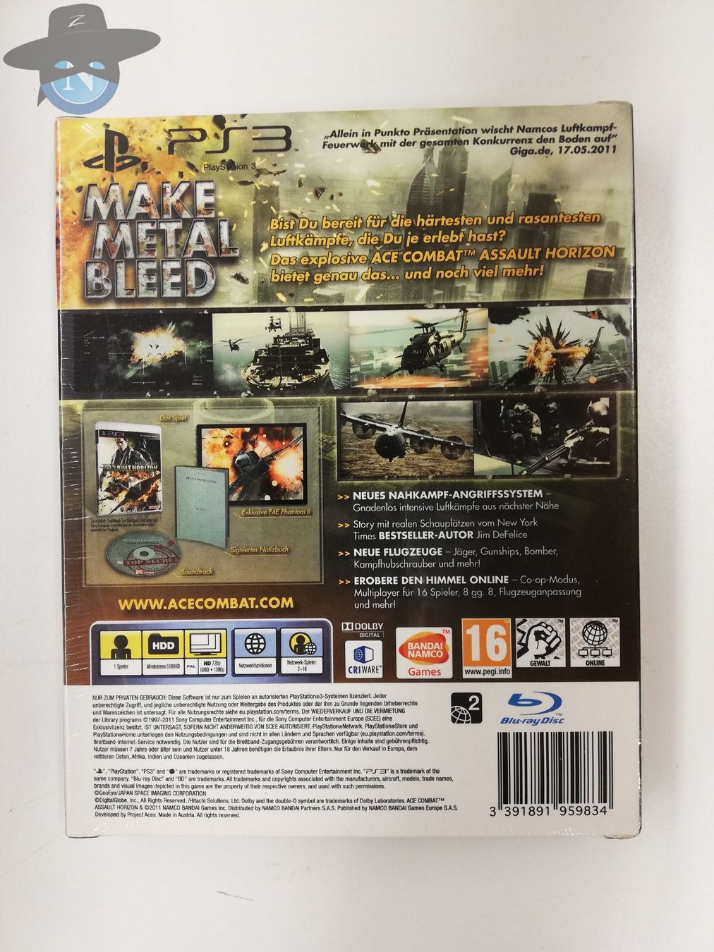 Sony Giochi: Ace Combat - Assault Horizon Limited Edition / NEU - sealed – Nuovo (secondo la descrizione) da St. Gallen venduto da zorro_dc 1