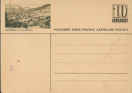1x PTT-Postkarten vorfrankiert 10 Rp. Sörenberg Original