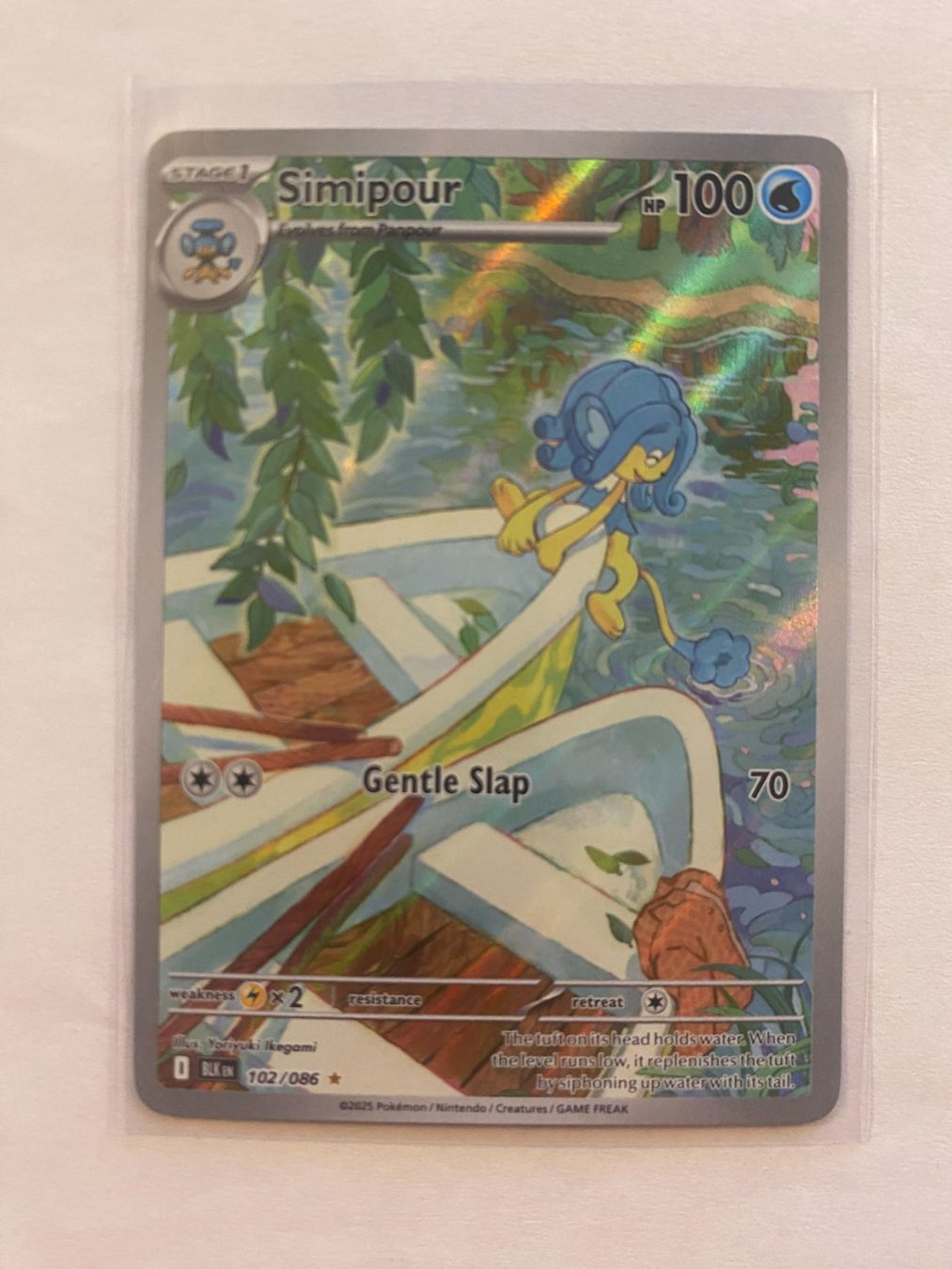 Pokémon Sammelbilder & Trading cards: Pokemon Simipour 102/086 Black Bolt EN – Neu (gemäss Beschreibung) aus Weingarten-Kalthäusern von McGmavlo