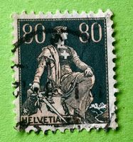 Nr.141 Sitzende Helvetia mit Schwert GESTEMPELT  