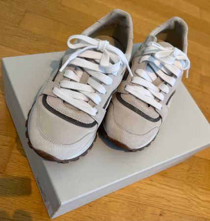 Brunello Cucinelli Sneakers, beige Damen Grösse 36 neuwertig