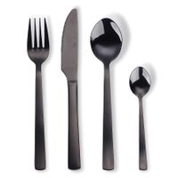 Besteck RAW Schwarz Besteckset 16-teilig