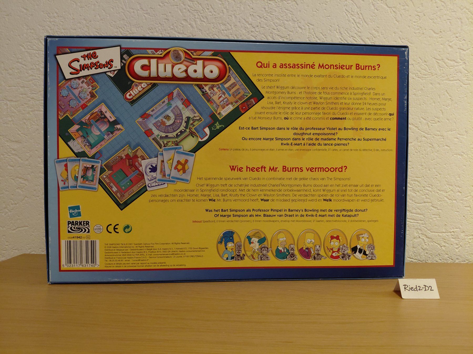 Spiele: Cluedo The Simpsons FR. Comme neuf – Gebraucht aus La Chaux-de-Fonds von Ried2-D2 1