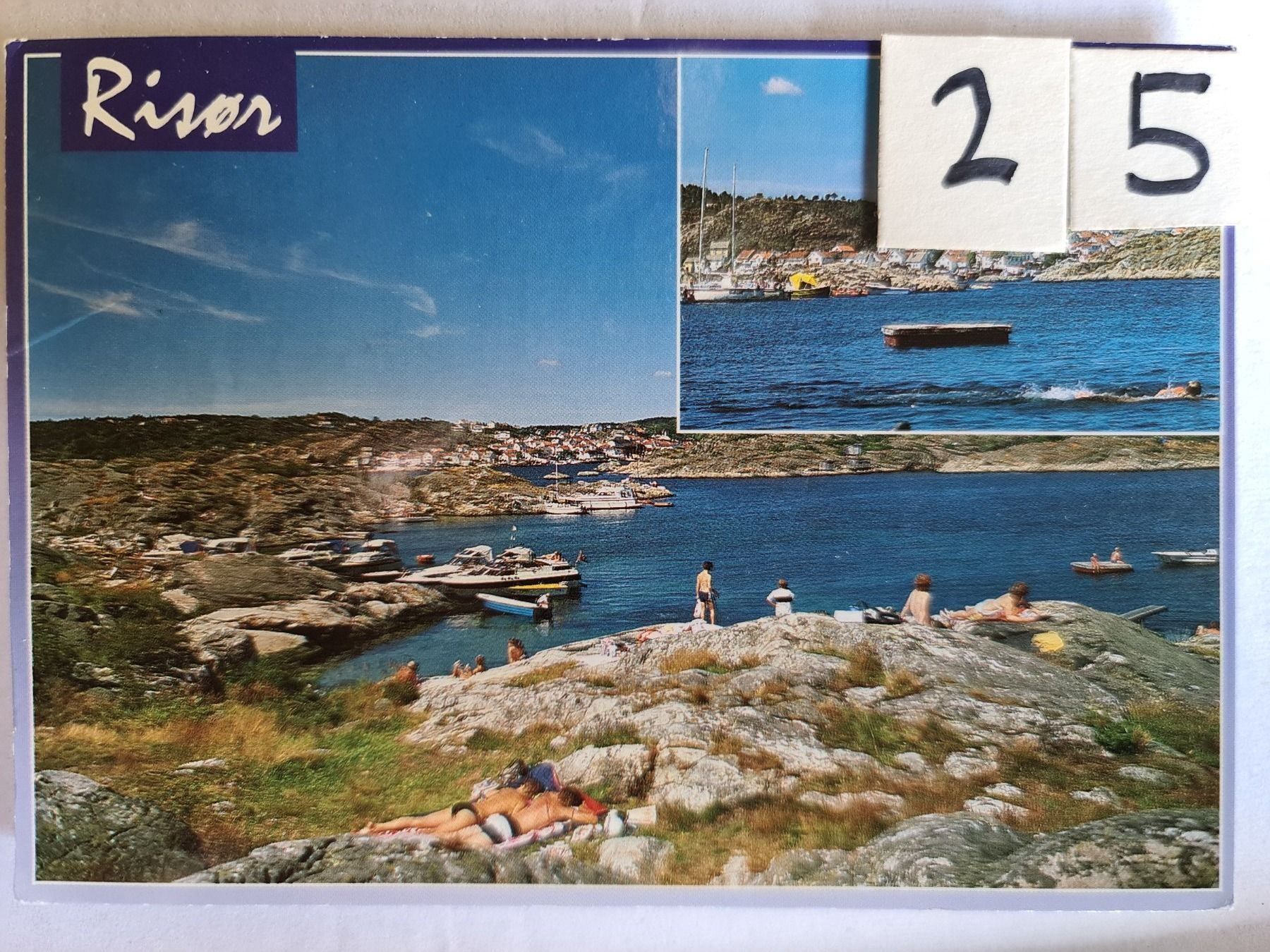 Ansichtskarten: Ansichtskarte Risor Norwegen – Gebraucht aus Dintikon von Vexi