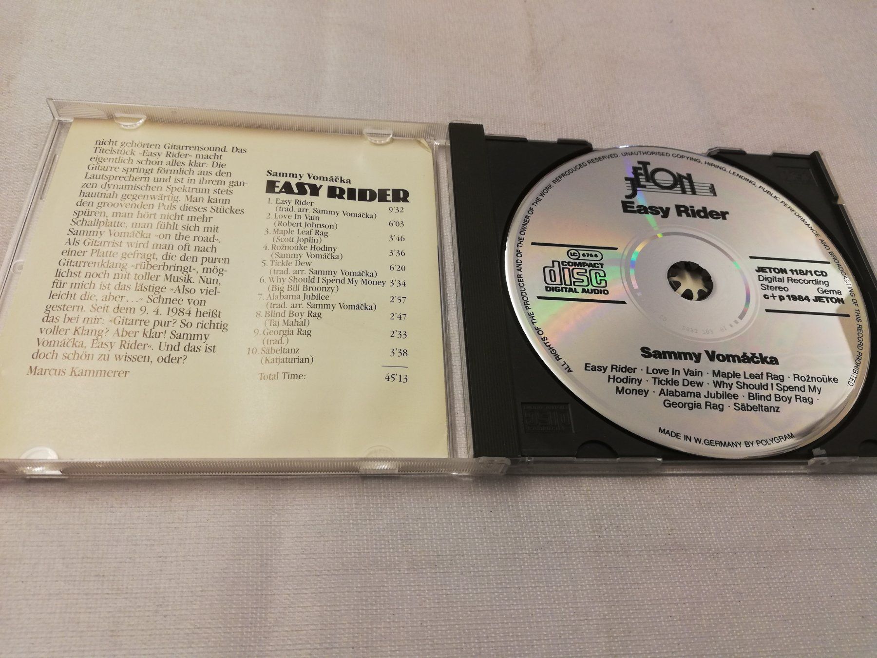 CDs: SAMMY VOMACKA - EASY RIDER – D'occasion à Bern par Vinylsound.ch 2
