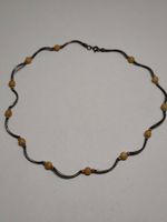Vintage Solid Silber Halskette mit geschwungenen #A8