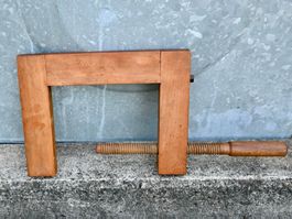 alte RIESEN Holz SCHRAUBZWINGE v Schmutz 27 Länge 41cm A