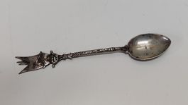 Zierlöffel Silber 800 Wappenmotiv (S23)