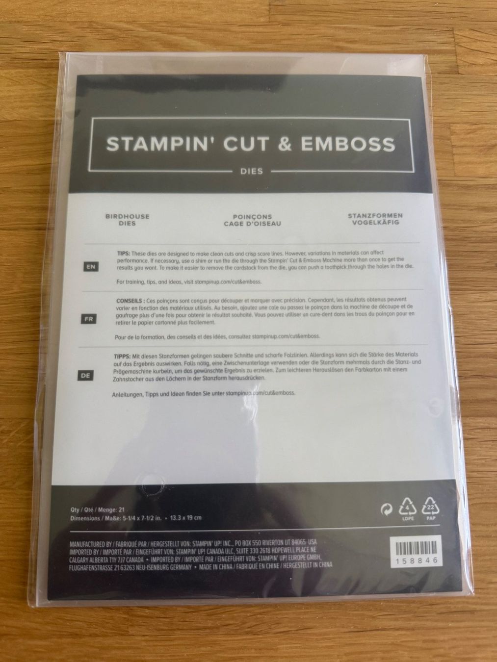 Stampin' up! Schablonen: Stanzformen "Vogelkäfig" von Stampin Up / A – Neu und originalverpackt aus Neukirch (Egnach) von muolen 1