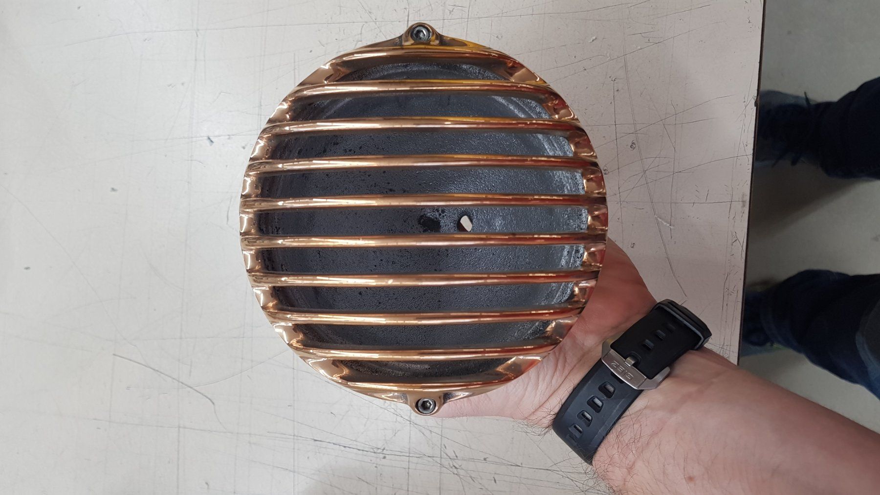 Harley-Davidson Fari: Harley Scheinwerfer mit Grill von CSC 4.5" – Usato da Niederrohrdorf venduto da freestyle01 1