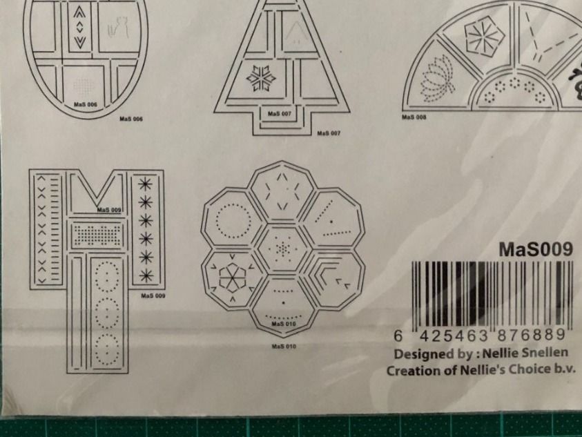 Sciablone: Nellie Snellen-Scrap-Magic-Schablone - MaS009 Kimono – Nuovo e nell'imballaggio originale da Fischbach-Göslikon venduto da 78anna 4