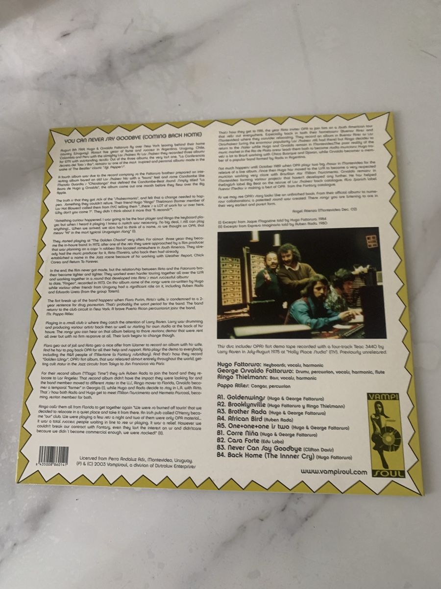 Dischi in vinile: OPA/Back Home-Lost Session (Hugo Fattoruso) – Usato da lausanne venduto da Ccheche 5
