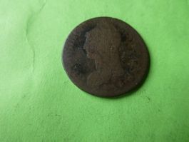 Frankreich unbekannte alte  Kupfermünze 28 mm
