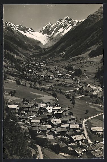 Cartoline postali: Kippel /Lötschental, Teilansicht mit Fe – Usato da Berlin venduto da bartko-reher
