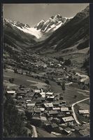 Kippel /Lötschental, Teilansicht mit Fe