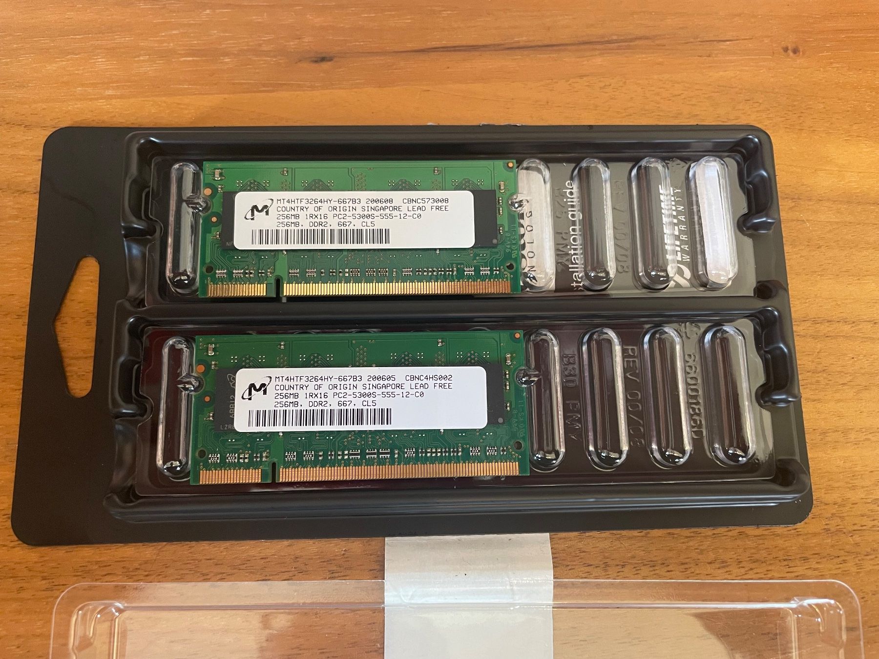 Speicherkarten: 256MB Ram Baustein, DDR2, 667, CL5 – Gebraucht aus Wetzikon ZH von Manumanu 1