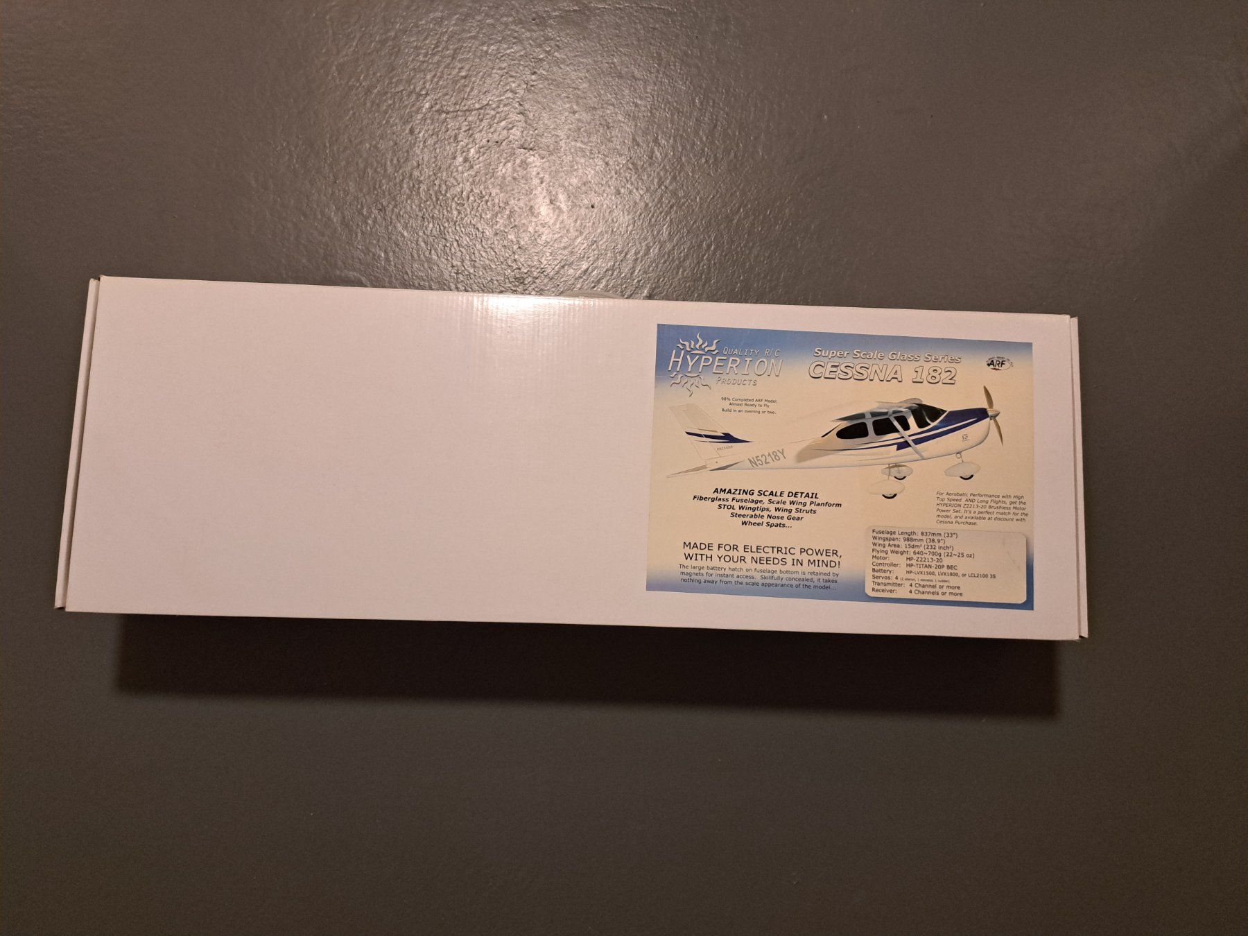Cessna Modellismo RC: Hyperion Cessna 182 ARF, – Nuovo e nell'imballaggio originale da Duebendorf venduto da Mauxus 1