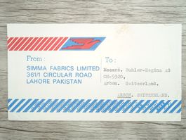 TR70 Enveloppe + Timbre Pakistan 1978