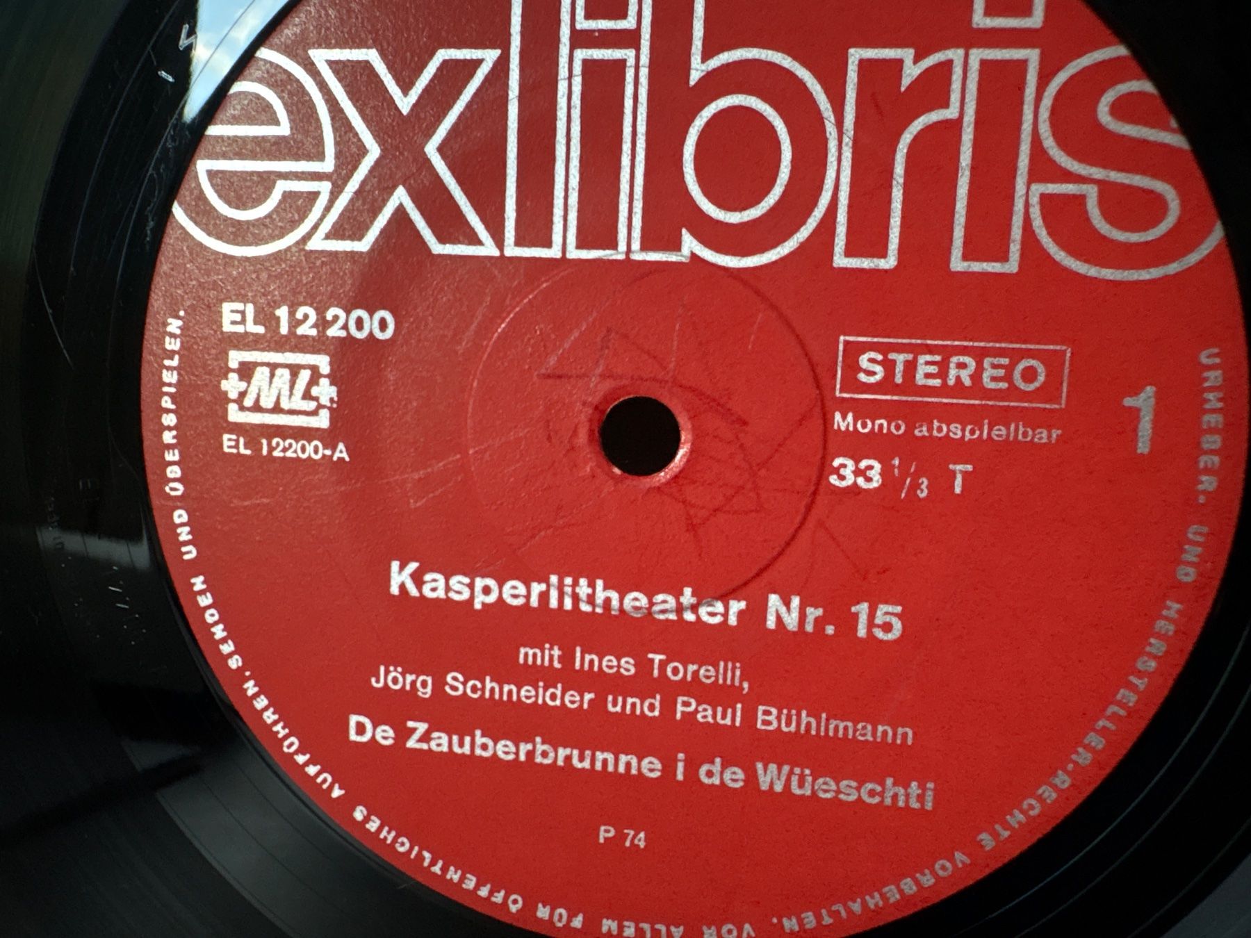 Dischi in vinile: Kasperlitheater Nr. 15 - Schallplatte - ExLibris - 1974 – Usato da Andwil SG venduto da Rainboli 3