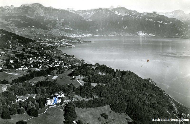 Cartoline postali: Chexbres - Hotel du Signal + ca. 1960 – Usato da Emmenbrücke venduto da teestube