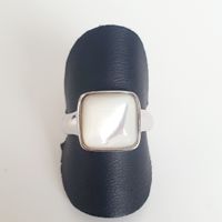 Ring , Damenring 925 Sterlingsilber mit  Perlmutt Gr. 17,3mm