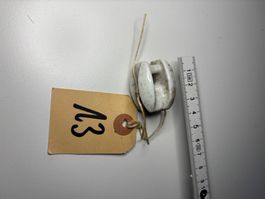 Isolator / Abspannisolator, Porzellan