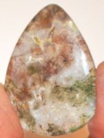 Cabochon L-9657 – Grauer Moos Achat 30X23mm