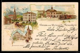 Litho Reinach-Menziken, Bahnhof, Schulha